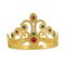 Beistle Club Pack of 12 Plastic Jeweled Gold Queen's Tiara Adjustable Party Hat